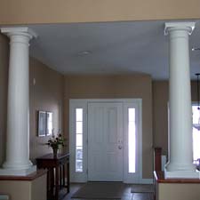 tuscan columns set up like pillars